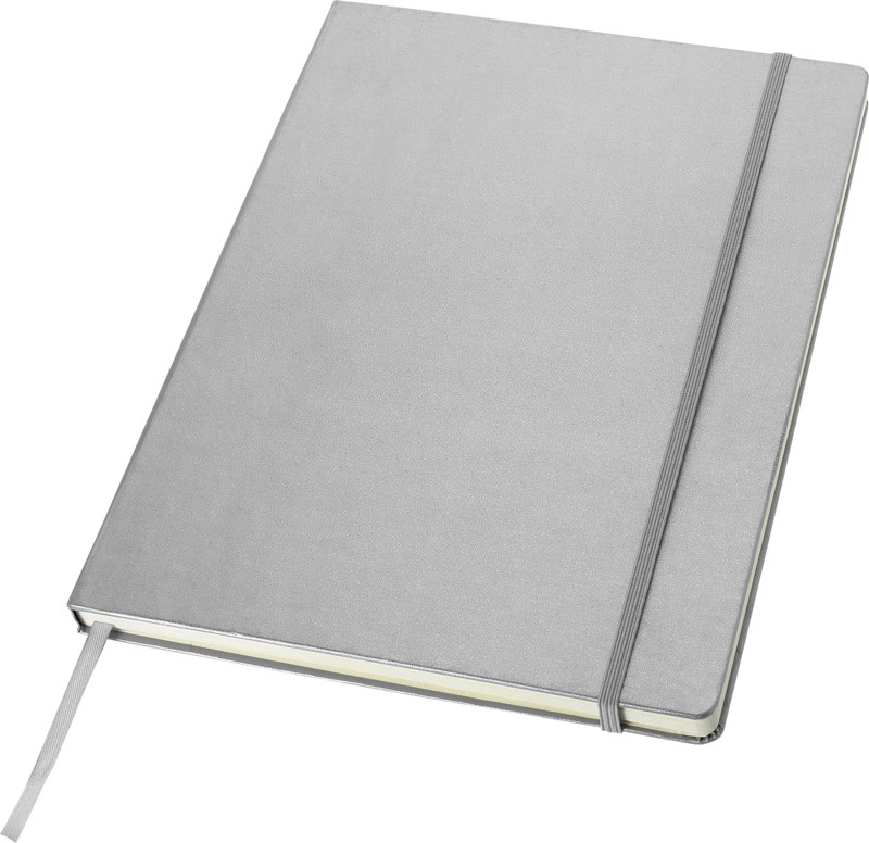 Logotrade promotional merchandise picture of: Executive A4 hard cover notebook, silver