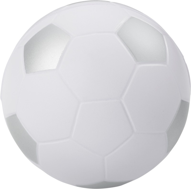 Logo trade corporate gifts picture of: Football stress reliever, silver