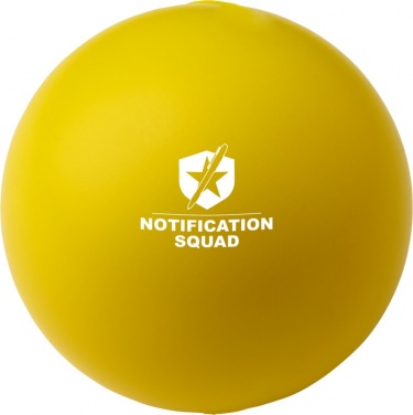 Logotrade promotional giveaway image of: Cool round stress reliever, yellow