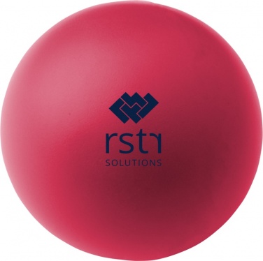 Logo trade promotional merchandise picture of: Cool round stress reliever, magenta