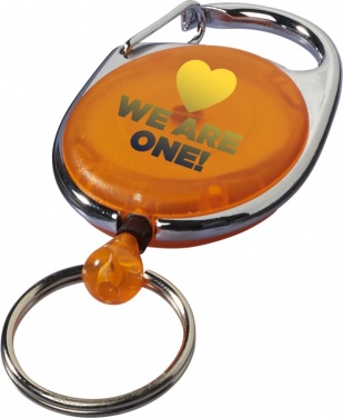 Logo trade corporate gifts picture of: Gerlos roller clip key chain, orange