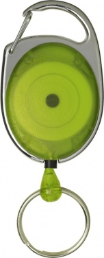 Logo trade promotional giveaways picture of: Gerlos roller clip key chain, lime