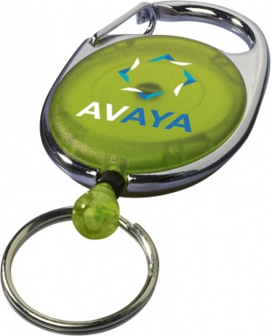 Logo trade promotional gifts picture of: Gerlos roller clip key chain, lime