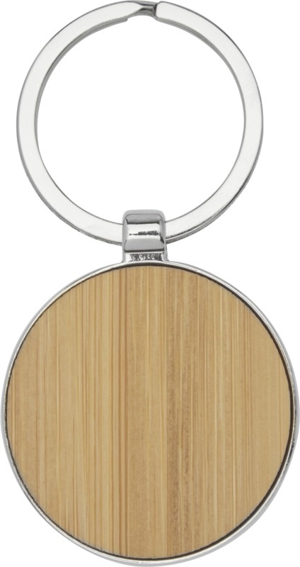 Logotrade promotional gift image of: Nino bamboo round keychain