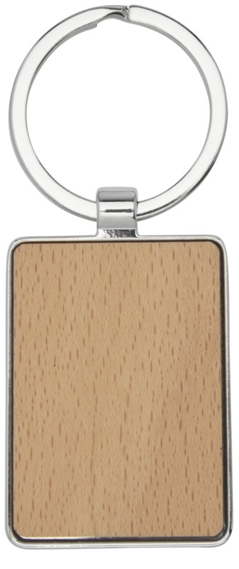 Logotrade business gift image of: Mauro beech wood rectangular keychain