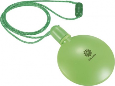 Logo trade promotional giveaways picture of: Blubber round bubble dispenser, green