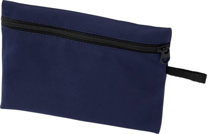 Logo trade promotional giveaways image of: Bay face mask pouch, navy