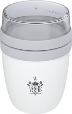 Logo trade advertising products picture of: Ellipse lunch pot, white