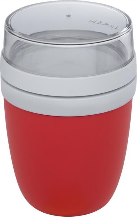 Logo trade corporate gifts image of: Ellipse lunch pot, red