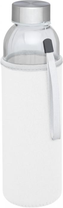 Logotrade promotional products photo of: Bodhi 500 ml glass sport bottle, white