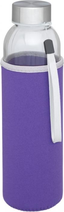 Logo trade promotional giveaways image of: Bodhi 500 ml glass sport bottle, purple