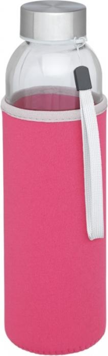 Logotrade promotional gift picture of: Bodhi 500 ml glass sport bottle, pink