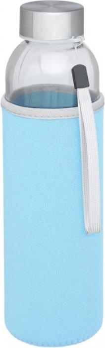 Logotrade promotional merchandise picture of: Bodhi 500 ml glass sport bottle, light blue