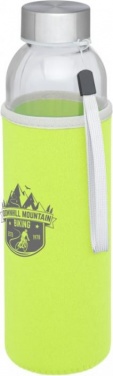 Logotrade promotional merchandise photo of: Bodhi 500 ml glass sport bottle, lime green