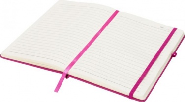 Logo trade promotional gifts picture of: Rivista notebook medium, magneta