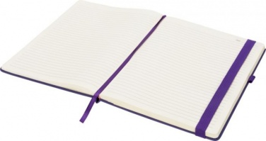 Logo trade business gift photo of: Rivista notebook large, purple