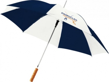 Logotrade promotional products photo of: 23" Lisa automatic umbrella, dark blue/white