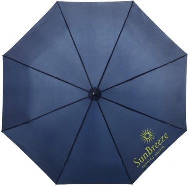 Logo trade promotional products picture of: 21,5'' 3-section Ida Umbrella, navy blue