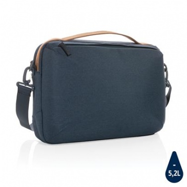 Logo trade corporate gifts picture of: Laptop bag Impact AWARE™ 300D two tone deluxe 15.6", navy