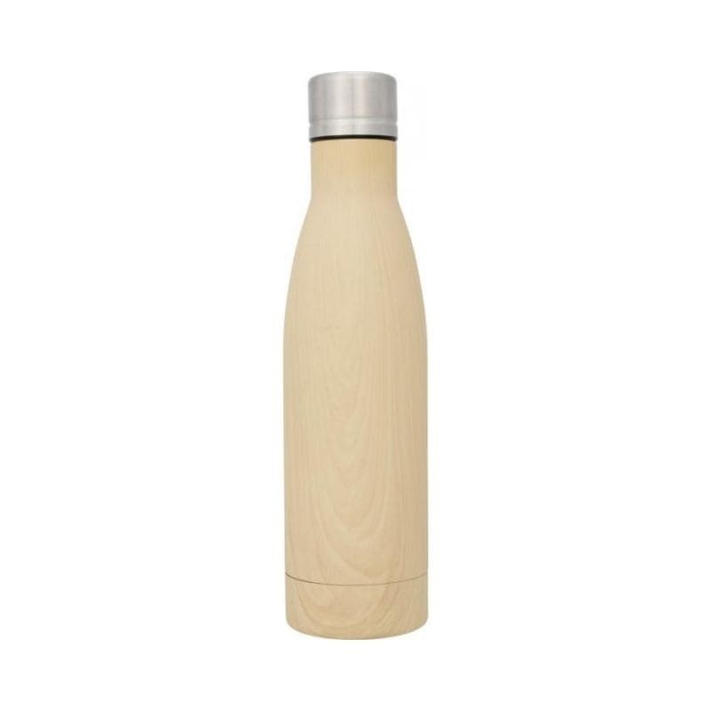 Logotrade corporate gift image of: Vasa wood copper vacuum insulated bottle, brown