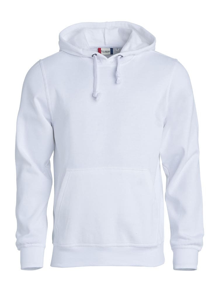 Logo trade promotional giveaways image of: Trendy Basic hoody, white