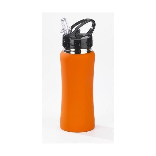 Logo trade promotional product photo of: WATER BOTTLE COLORISSIMO, 600 ml, orange.