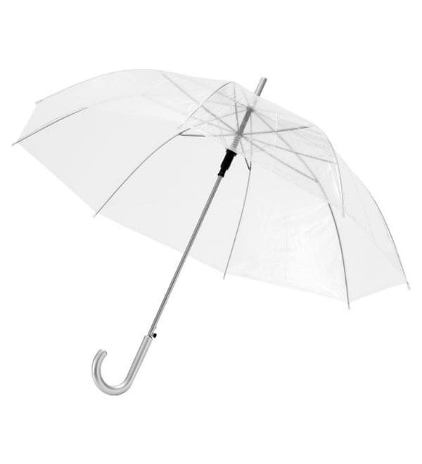 Logo trade promotional giveaways image of: Kate 23" Transparent automatic umbrella, clear