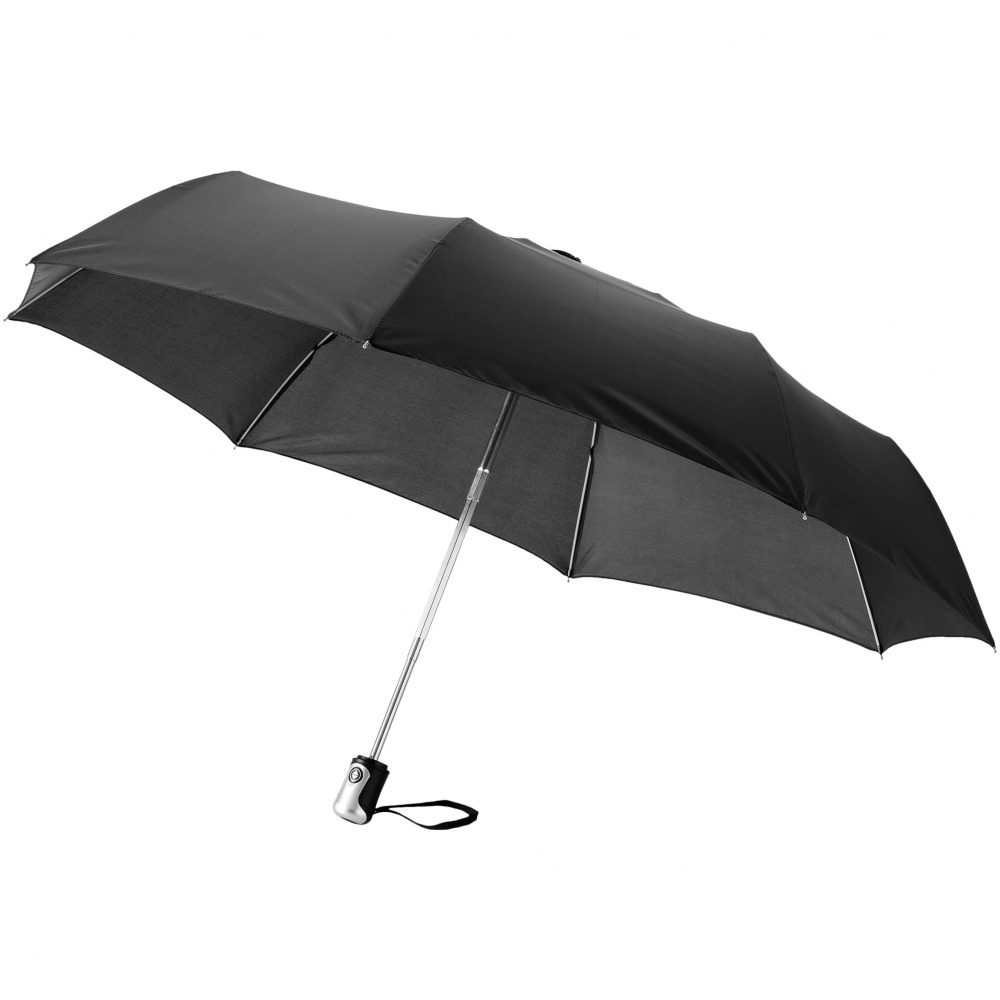 Logotrade business gifts photo of: 21.5" Alex 3-Section auto open and close umbrella, black