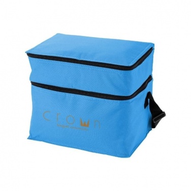 Logo trade business gifts image of: Oslo cooler bag, light blue