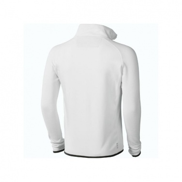 Logo trade promotional giveaways picture of: Brossard micro fleece full zip jacket, white