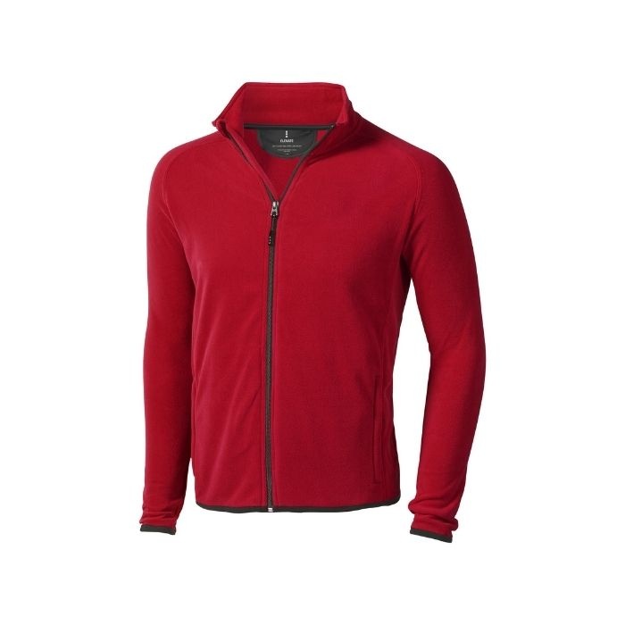 Logotrade promotional product picture of: Brossard micro fleece full zip jacket, red