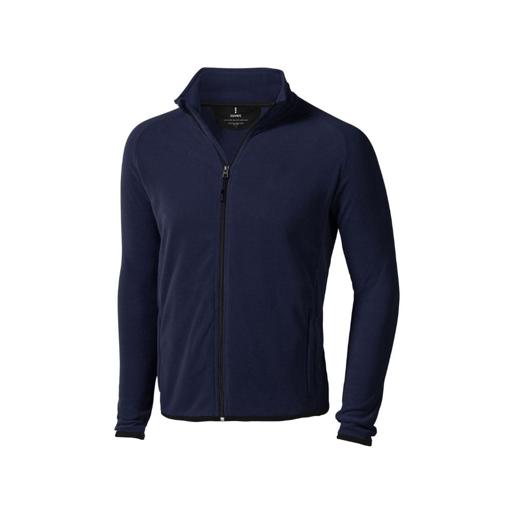 Logotrade promotional item image of: Brossard micro fleece full zip jacket, navy