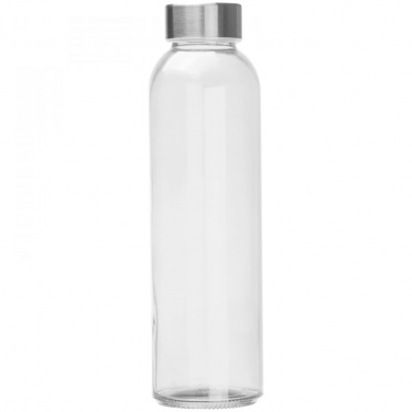 Logo trade corporate gifts picture of: Drinking bottle with grey lid, transparent