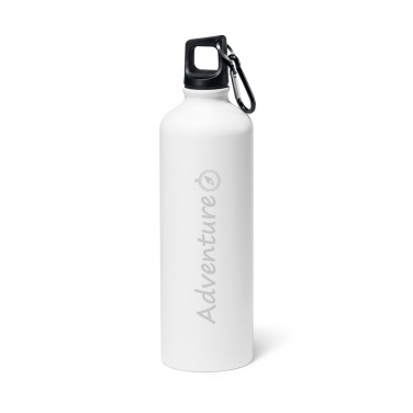 Logo trade promotional items image of: Drinking bottle, 800 ml, white