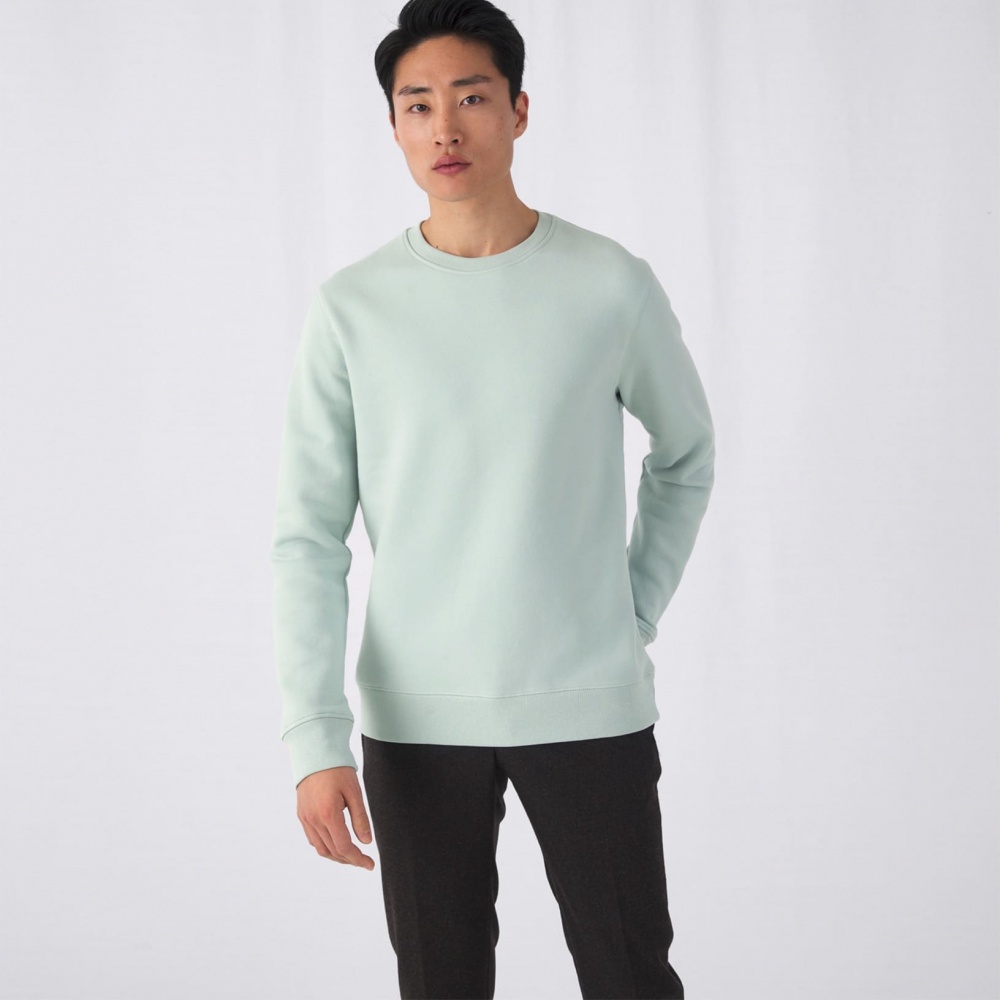 Logotrade promotional merchandise photo of: Sweater KING CREW NECK, aqua green