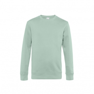 Logo trade promotional merchandise photo of: Sweater KING CREW NECK, aqua green