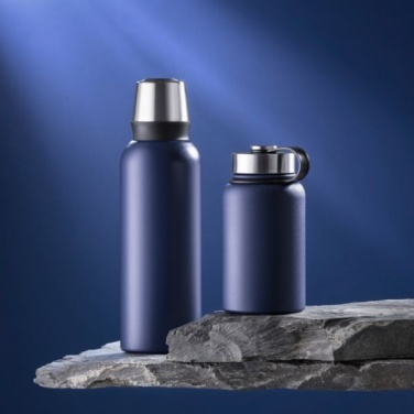 Logotrade promotional giveaway picture of: Nordic Steel Vacuum Thermos, 1000 ml, blue