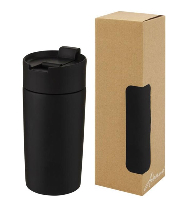 Logotrade promotional merchandise photo of: Jetta 330 ml copper vacuum insulated tumbler, black