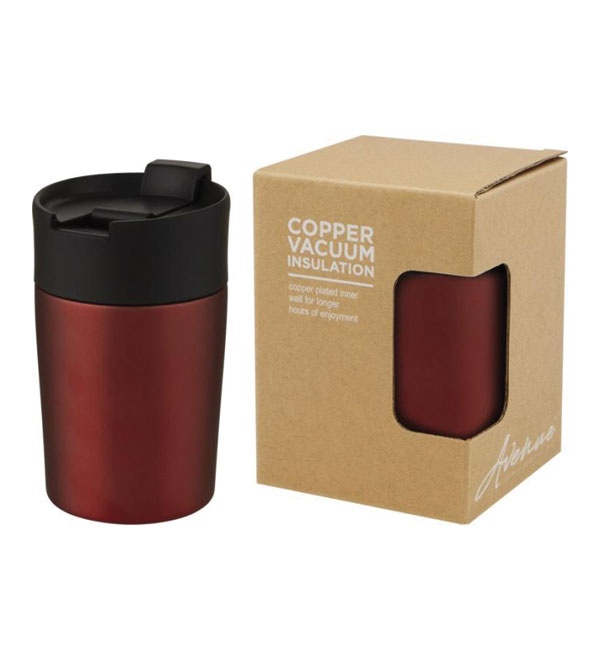 Logotrade promotional giveaways photo of: Jetta 180 ml copper vacuum insulated tumbler, red