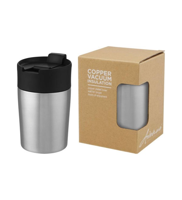 Logotrade advertising product picture of: Jetta 180 ml copper vacuum insulated tumbler, silver