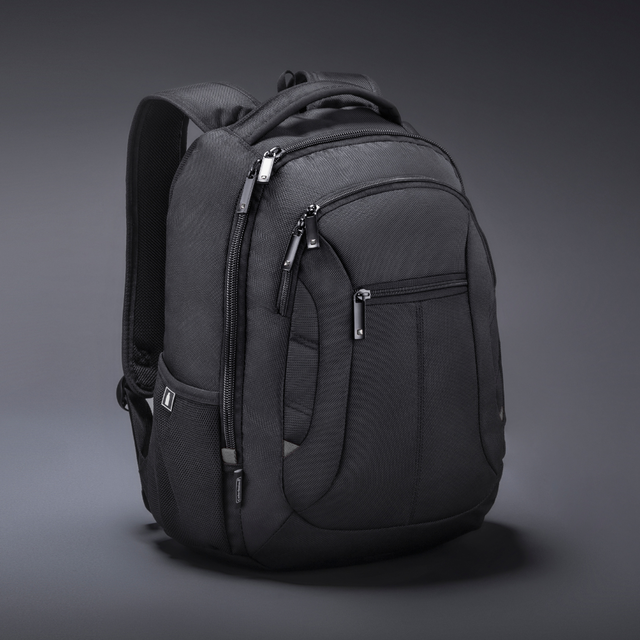 Logo trade promotional giveaways image of: VOYAGER I BUSINESS BACKPACK, Grey