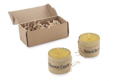 Logotrade promotional giveaway image of: Beeswax candle set HANNI