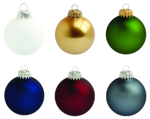 Logotrade advertising products photo of: Christmas ball with 1 color logo 6 cm