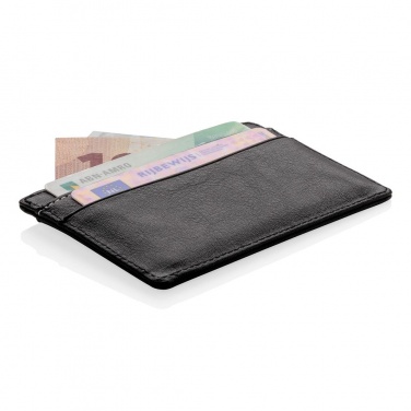 Logotrade promotional gift picture of: Swiss Peak RFID anti-skimming card holder, black