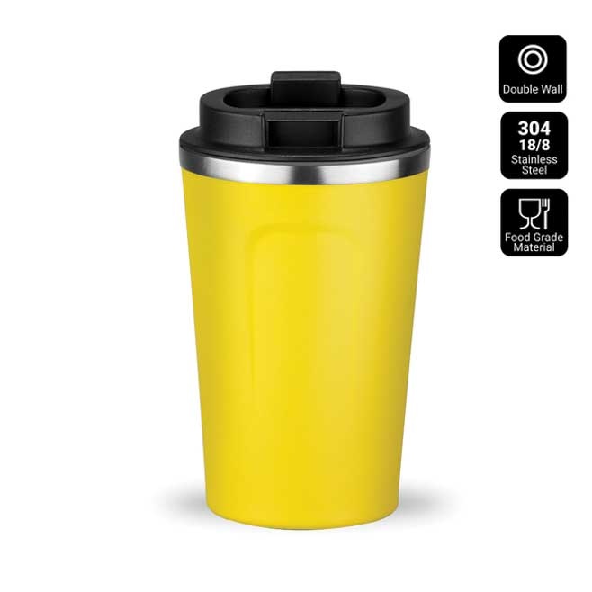 Logotrade promotional products photo of: Nordic coffe mug, 350 ml, yellow