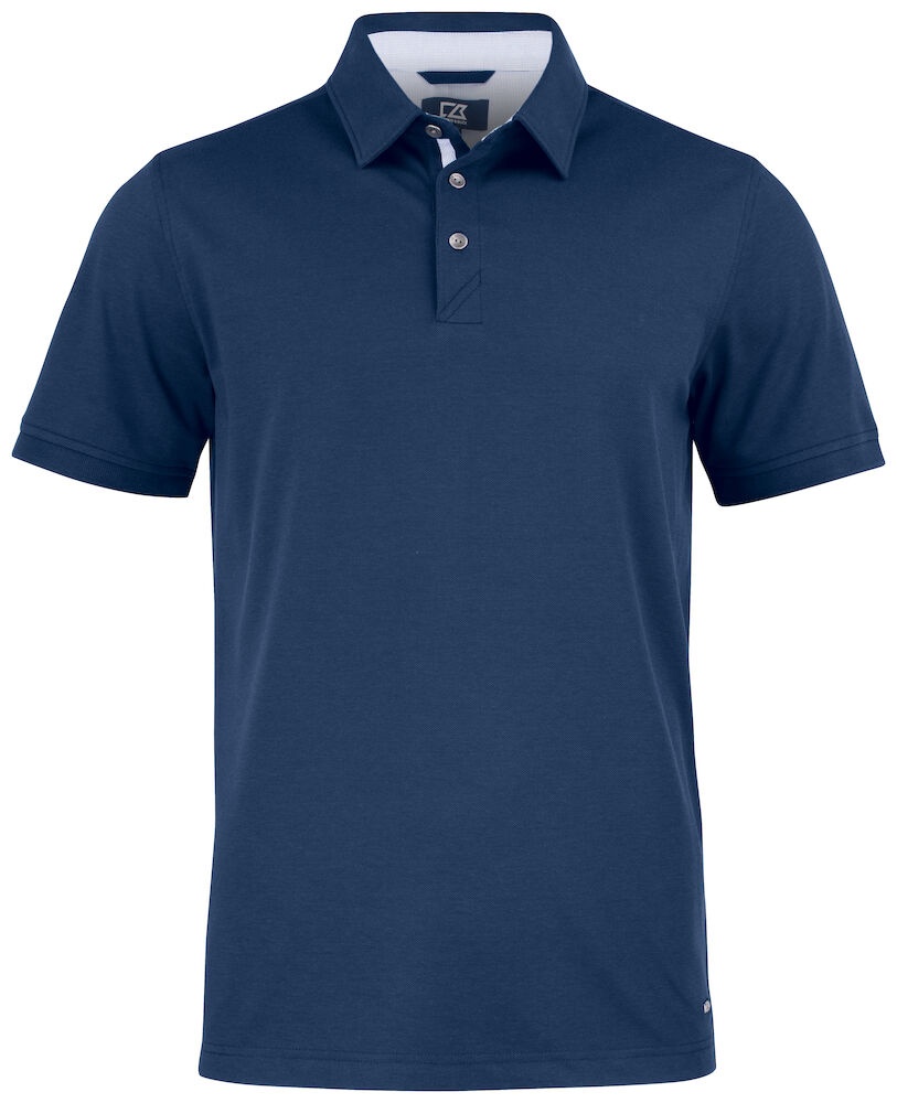 Logo trade business gifts image of: Advantage Premium Polo Men, navy