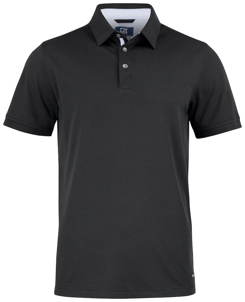 Logo trade advertising products picture of: Advantage Premium Polo Men, black