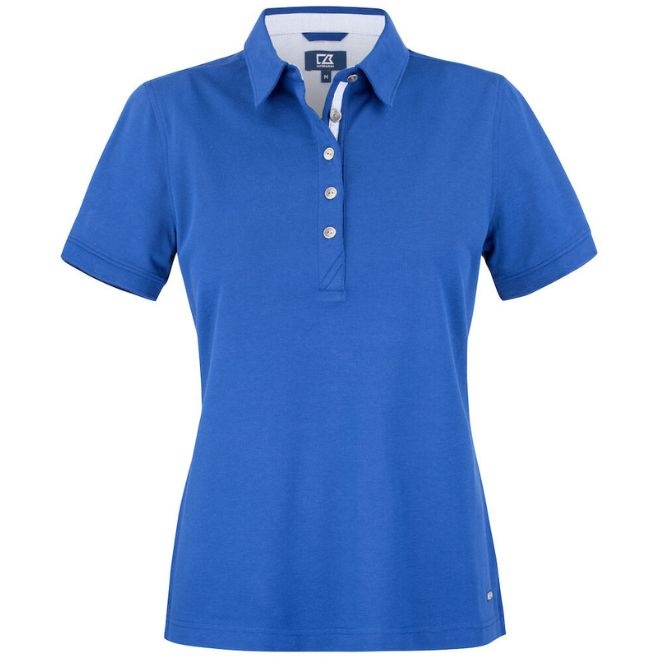 Logo trade promotional merchandise picture of: Advantage Premium Polo Ladies, blue