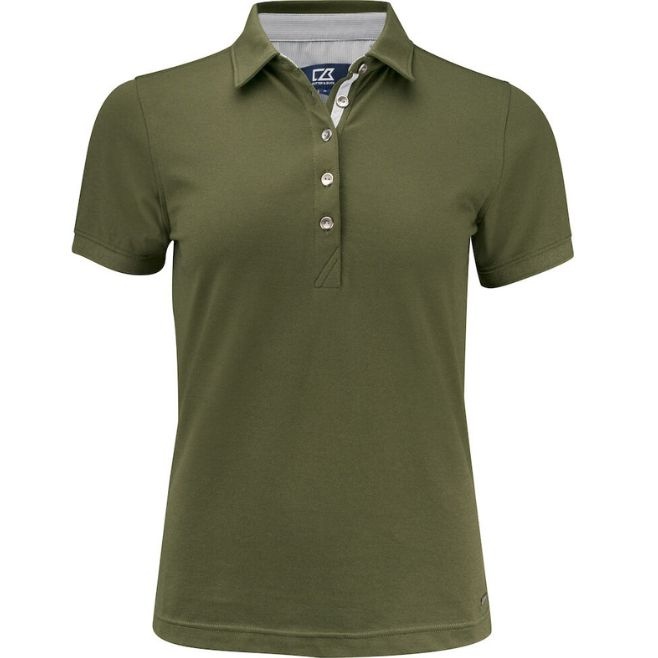 Logo trade promotional gifts picture of: Advantage Premium Polo Ladies, ivy green