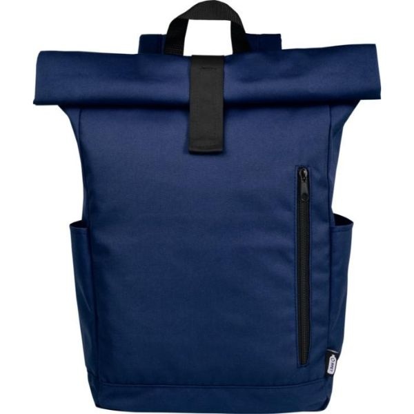 Logotrade promotional products photo of: Cool Byron 15.6" roll-top backpack 18L, dark blue